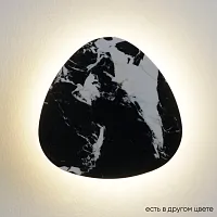 Бра LED BILBAO AP6W LED D200 BLACK Crystal Lux чёрный на 1 лампу, основание чёрное в стиле современный отражённый свет