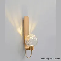 Бра LED BELLA AP1 BRASS Crystal Lux прозрачный на 1 лампу, основание латунь в стиле современный 