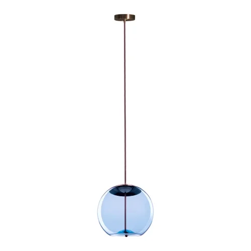 Светильник подвесной LED Knot 8133-B mini LOFT IT голубой 1 лампа, основание медь в стиле современный 