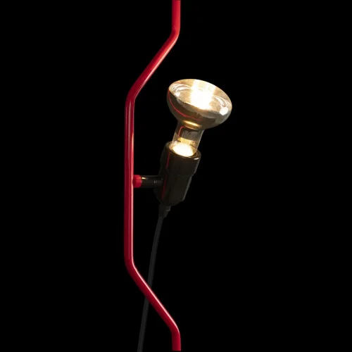 Светильник подвесной Parentesi 10346-1 Red LOFT IT без плафона 1 лампа, основание красное чёрное в стиле современный на растяжку фото 6