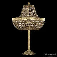 Настольная лампа 19113L6/H/35IV G R777 Bohemia Ivele Crystal янтарная золотая 2 лампы, основание золотое металл в стиле классика sp