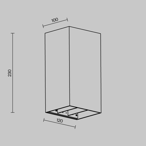 Настенный светильник ЛЕД уличный Драп / Drape O525WL-L20B3K Maytoni уличный IP65 чёрный на 1 лампу, плафон чёрный в стиле современный ЛЕД фото 9
