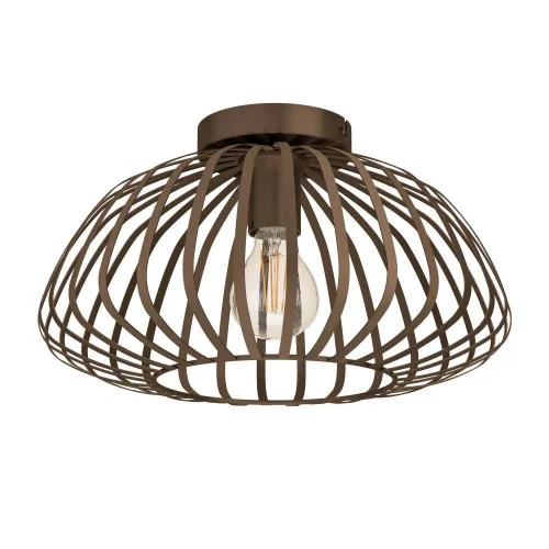 Светильник потолочный Espinal 901096 Eglo бронзовый на 1 лампу, основание бронзовое в стиле кантри современный 