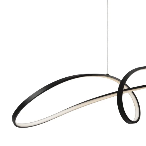 Светильник подвесной LED Curve MOD156PL-L52B4K Maytoni чёрный на 1 лампу, основание чёрное в стиле минимализм хай-тек фото 4