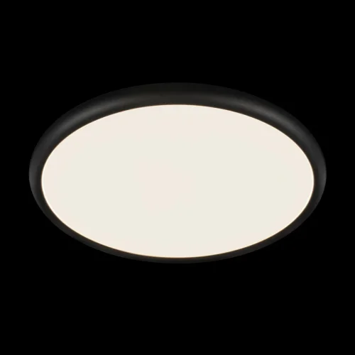 Светильник потолочный LED Sweety 10454/500 Black LOFT IT белый на 1 лампу, основание чёрное в стиле современный хай-тек круглый фото 2