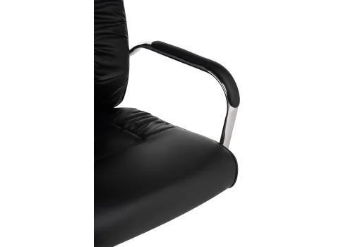 Компьютерное кресло Longer black 15261 Woodville, чёрный/искусственная кожа, ножки/металл/хром, размеры - *1280***600*660 фото 7
