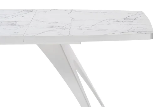 Деревянный стол Лардж 160(200)х90х76 monte belo / белый 551076 Woodville столешница белая из лдсп пластик фото 6