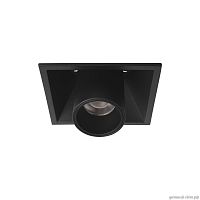 Светильник точечный LED Lens 10322/B Black LOFT IT чёрный 1 лампа, основание чёрное в стиле современный хай-тек квадратный