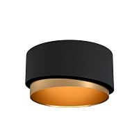 Светильник потолочный Manderline 39924 Eglo чёрный латунь 1 лампа, основание чёрное в стиле современный 