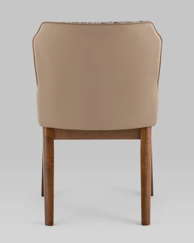 Cтул обеденный НИМЕРИЯ НЬЮ, бежевый УТ000038289 Stool Group, /текстиль, ножки/массив гевеи/, размеры - ***** фото 4