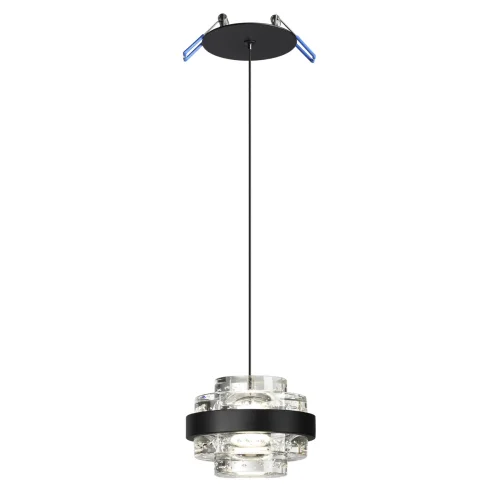 Светильник подвесной LED Klot 5031/6L Odeon Light прозрачный 1 лампа, основание чёрное в стиле современный встраиваемый фото 3