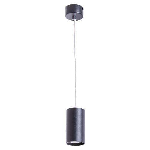 Светильник подвесной Canopus A1516SP-1BK Arte Lamp чёрный 1 лампа, основание чёрное в стиле современный трубочки