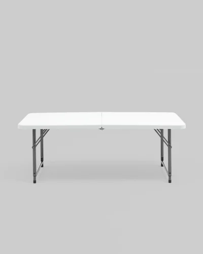 Стол складной 122*61*74см с регулировкой высоты - чемодан УТ000040163 Stool Group столешница белая из пластик фото 3