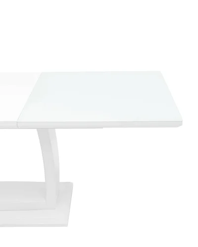 Стол обеденный Орлеан, раскладной, 160-215*90, глянцевый белый УТ000003494 Stool Group столешница белая из мдф фото 4