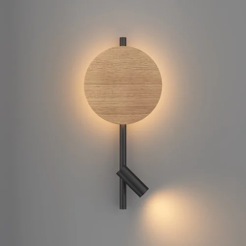 Бра LED MOD450WL-L9BG3K Solution Maytoni чёрный на 1 лампу, основание чёрное коричневое в стиле современный хай-тек для чтения отражённый свет фото 5 Бра LED MOD450WL-L9BG3K Solution Maytoni чёрный на 1 лампу, основание чёрное коричневое в стиле современный хай-тек для чтения отражённый свет фото 5