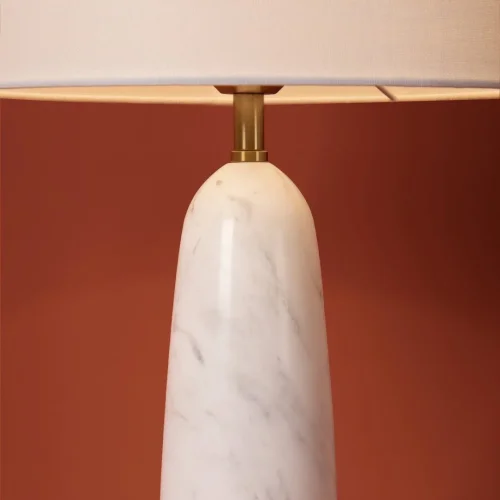 Настольная лампа MarmoLatte FR2054TL-01BS3 Freya белая на 1 лампу, основание белое мрамор металл в стиле классический кантри фото 8 Настольная лампа MarmoLatte FR2054TL-01BS3 Freya белая на 1 лампу, основание белое мрамор металл в стиле классический кантри фото 8