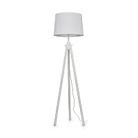 Торшер напольный YORK PT1 BIANCO Ideal Lux на треноге белый 1 лампа, основание белое в стиле современный

