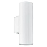 Настенный светильник LED 94101 RIGA Eglo уличный IP44 белый 2 лампы, плафон белый в стиле модерн GU10