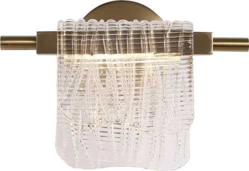 Бра LED Voile SL6021.201.06 ST-Luce прозрачный на 1 лампу, основание золотое в стиле современный фото 3