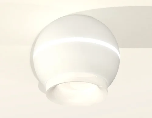 Светильник накладной Techno spot XS1101041 Ambrella light белый 1 лампа, основание белое в стиле современный круглый фото 2