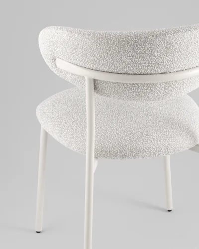 Стул обеденный Ayla, серый, белые ножки УТ000041710 Stool Group, /, ножки//, размеры - ***** фото 6