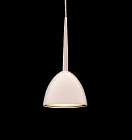 Светильник подвесной Bora LDP 9179-1 WT Lumina Deco серебряный белый 1 лампа, основание хром в стиле современный 