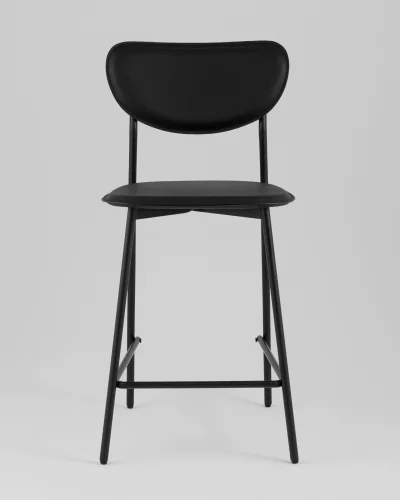 Стул барный Minnie, чёрный УТ000039219 Stool Group, чёрный/экокожа, ножки/металл/чёрный, размеры - ***** фото 2