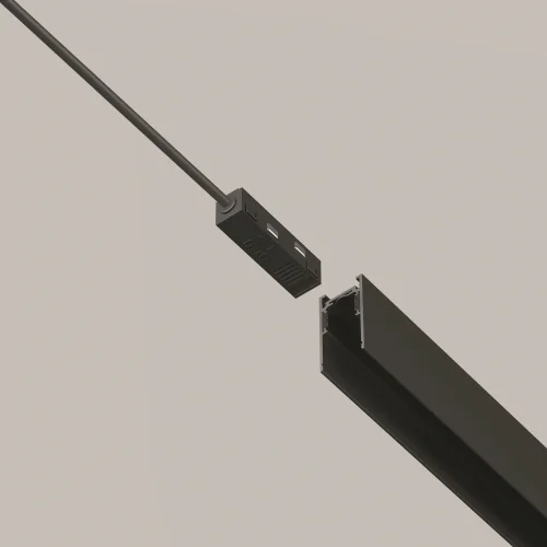 Ввод питания Magnetic track system Exility TRA034B-42B-1 Maytoni чёрный в стиле для светильников серии Magnetic track system Exility exility тонкая магнитная фото 6
