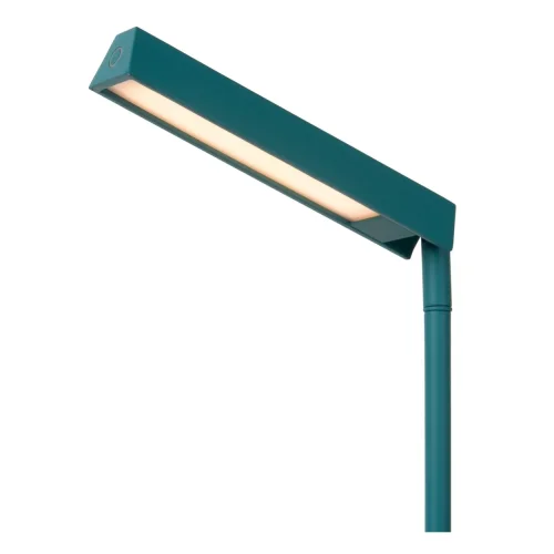 Настольная лампа офисная LED Lavale 44501/03/37 Lucide бирюзовая на 1 лампу, основание бирюзовое металл в стиле современный минимализм фото 4