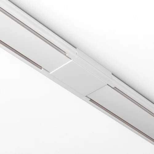 Коннектор питания прямой Magnetic track system Radity TRA084C-11W Maytoni белый в стиле хай-тек современный для светильников серии Magnetic track system Radity подвесной накладной radity радиусная магнитная магнитный фото 2