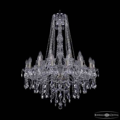 Люстра подвесная 1415/16+8/300/h-106 Pa Bohemia Ivele Crystal без плафона на 24 лампы, основание бронзовое в стиле классический sp