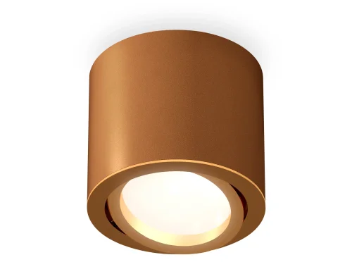 Светильник накладной Techno spot XS7404001 Ambrella light коричневый 1 лампа, основание коричневое в стиле хай-тек современный круглый