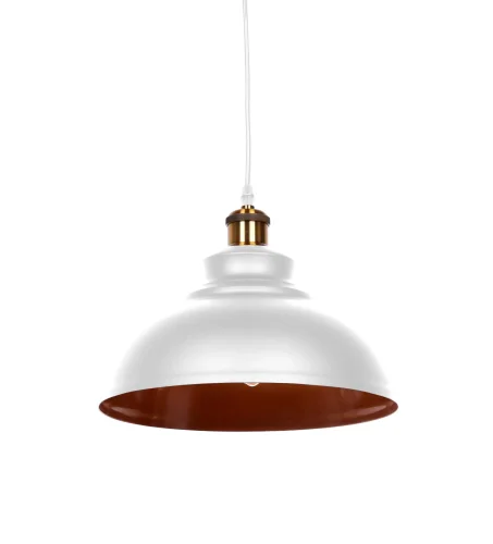 Светильник подвесной лофт Boggi LDP 6858 WT Lumina Deco белый 1 лампа, основание белое в стиле лофт современный 