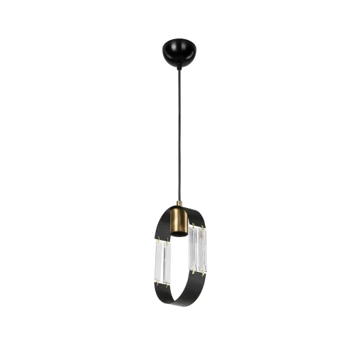 Светильник подвесной Matilda TL1643H-01BK Toplight чёрный на 1 лампу, основание чёрное в стиле лофт 