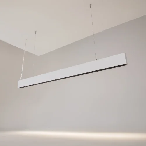 Светильник подвесной LED Vinder P050PL-L40W4K Maytoni белый на 1 лампу, основание белое в стиле современный линейный фото 8 Светильник подвесной LED Vinder P050PL-L40W4K Maytoni белый на 1 лампу, основание белое в стиле современный линейный фото 8