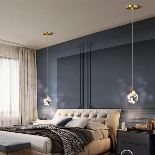 Светильник подвесной CRISTEL ONE D60 193597-26 ImperiumLoft прозрачный на 23 лампы, основание латунь в стиле арт-деко современный фото 3