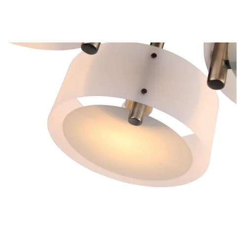 Люстра потолочная Foresta SL483.352.03 Evoluce белая на 3 лампы, основание бронзовое в стиле современный  фото 3