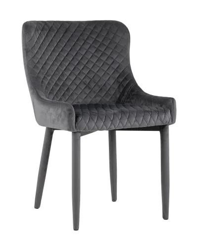 Стул Ститч NEW, велюр серый (ножки вельвет) УТ000034559 Stool Group, серый/велюр, ножки/металл/серый, размеры - ****530*635