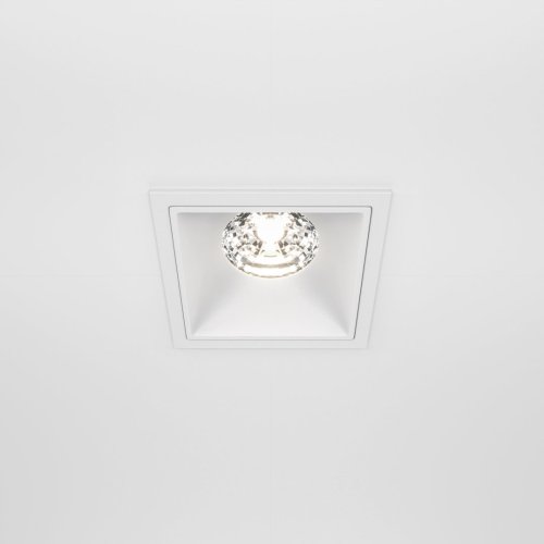 Светильник точечный Alfa LED DL043-01-15W4K-SQ-W Maytoni белый 1 лампа, основание белое в стиле современный хай-тек  фото 4