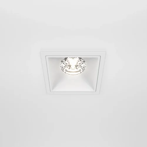 Светильник точечный Alfa LED DL043-01-15W4K-D-SQ-W Maytoni белый 1 лампа, основание белое в стиле современный  фото 4