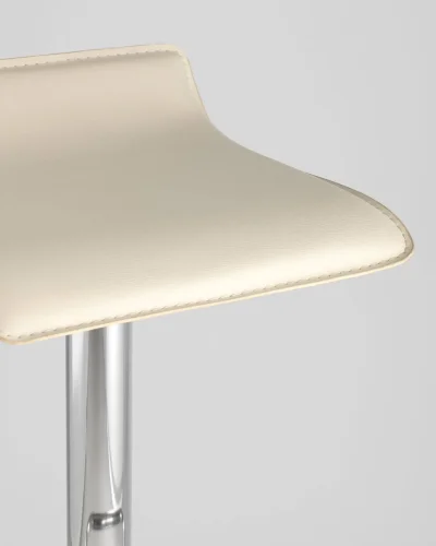 Стул барный hi-tec NEW, бежевый NP УТ000037678 Stool Group, бежевый/экокожа, ножки//хром, размеры - 630*830***395*395 фото 5