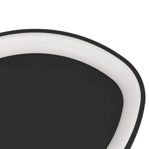 Светильник потолочный LED Loretello 901584 Eglo чёрный на 1 лампу, основание чёрное в стиле современный круглый фото 4