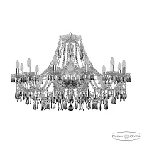 Люстра подвесная 1403/12/300 Ni K731 Bohemia Ivele Crystal без плафона на 12 ламп, основание никель в стиле классика sp