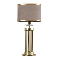 Настольная лампа Rocca 2689-1T Favourite бежевая 1 лампа, основание латунь металл в стиле модерн 
