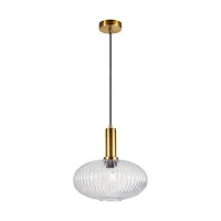 Светильник подвесной Kornelcia APL.311.06.01 Aployt прозрачный 1 лампа, основание латунь в стиле кантри современный выдувное