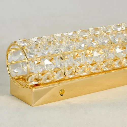 Бра LSP-8557 Lussole прозрачный на 2 лампы, основание золотое в стиле классический современный  фото 4