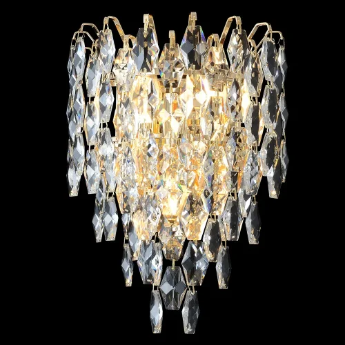 Бра HEDONIST AP3 Crystal Lux золотой на 3 лампы, основание золотое в стиле классический Бра HEDONIST AP3 Crystal Lux золотой на 3 лампы, основание золотое в стиле классический