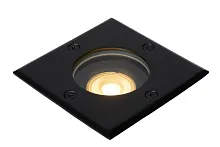 Встраиваемый светильник Biltin 11800/01/30 Lucide уличный IP67 чёрный 1 лампа, плафон чёрный в стиле современный GU10