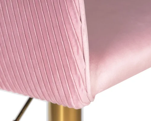 Стул барный  5025_GoldBase-LM DARCY GOLD, цвет сиденья розовый велюр (1922-16), цвет основания золото Dobrin, розовый/велюр, ножки/металл/золотой, размеры - 860*1070***510*460 фото 7