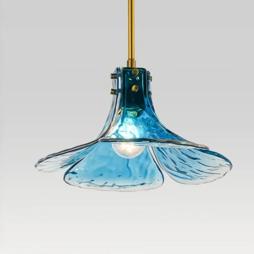 Светильник подвесной FLEUR 140696-26 ImperiumLoft прозрачный 1 лампа, основание золотое в стиле современный  фото 6